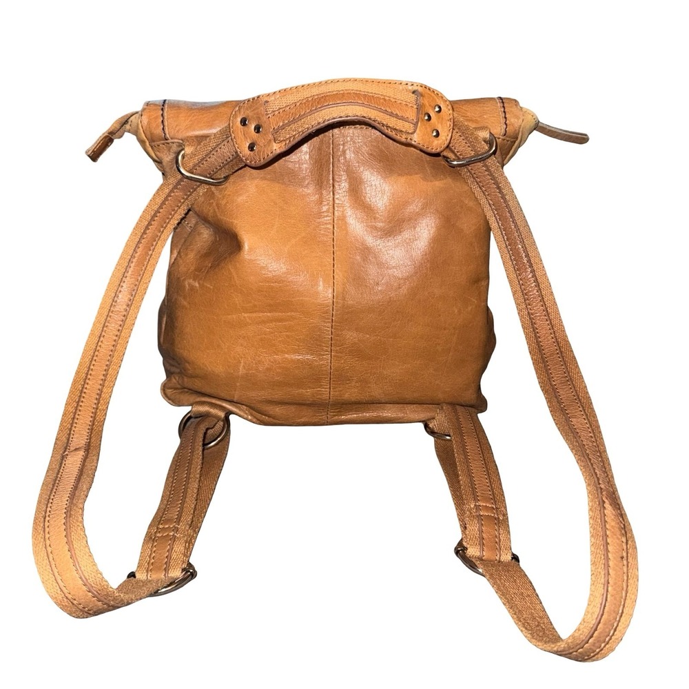 The Sak Cognac Leather‎ Messenger Bag Boho Crossbody Satchel Shoulder Purse - Picture 5 of 9